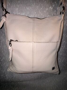 The Sak Lucia Crossbody Sand Stitch Leather Bag Neutral Beige